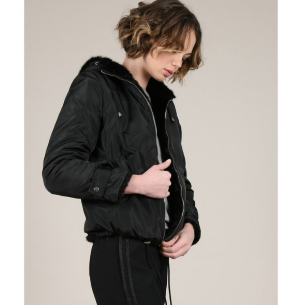 Reversible Jacket in Faux Fur